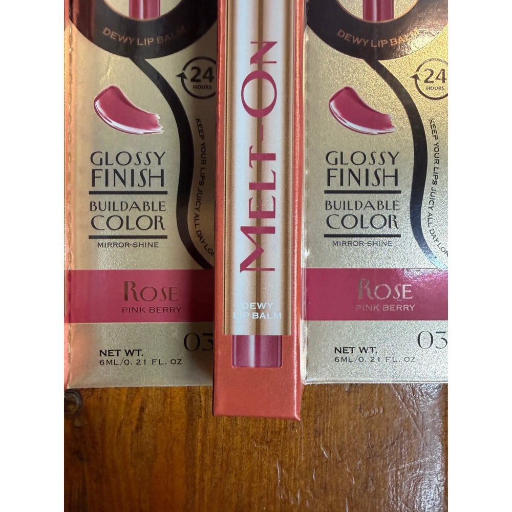 OZ LAB Melt-On Dewy Lip Balm Glossy Finish Buildable Color Waterproof 4 Shades - Picture 6 of 7